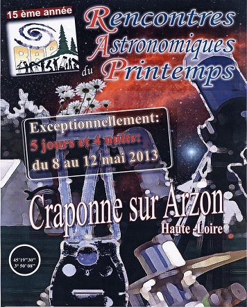 rencontres astronomiques de printemps 2013